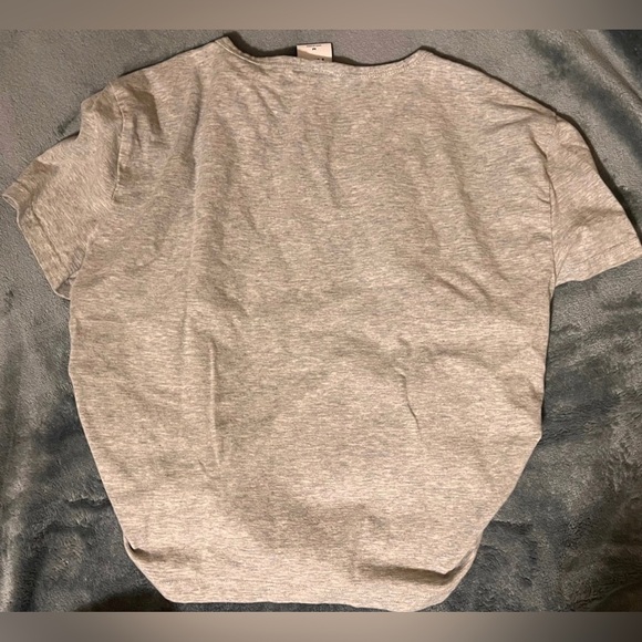 TNA aritzia gray ruched crop top medium - Picture 3 of 5